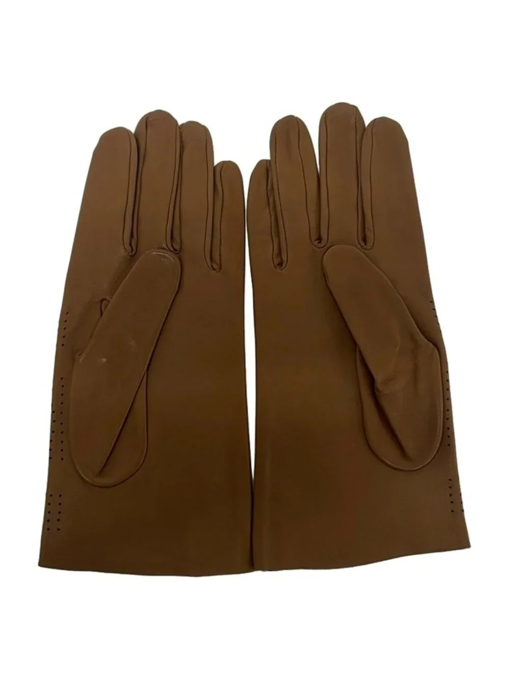 Hermes Gloves Brown Leather